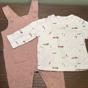 Overalls Baby Set